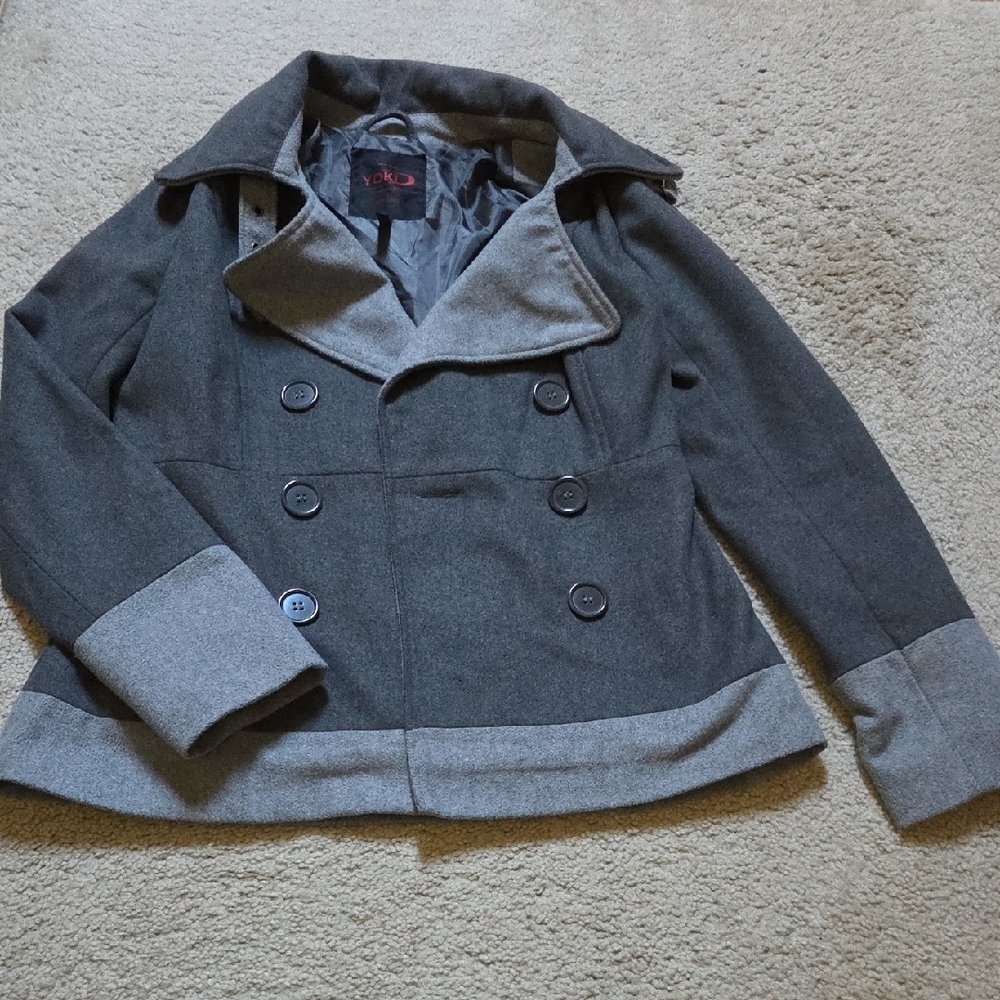 Gray Shirt Peacoat
